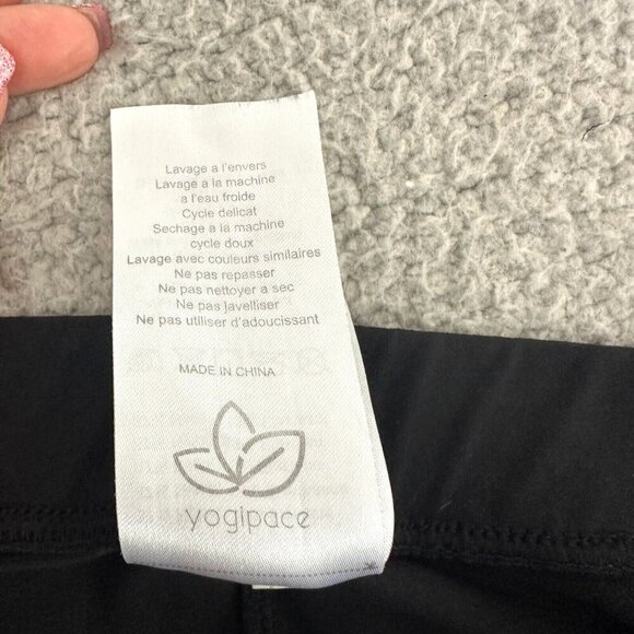 Yogi Place Pants Black High Rise Straight Leggings Lounge Workout - Picture 9 of 16